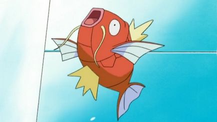 Pokemon magikarp - cel mai inutil pokemont în luptă