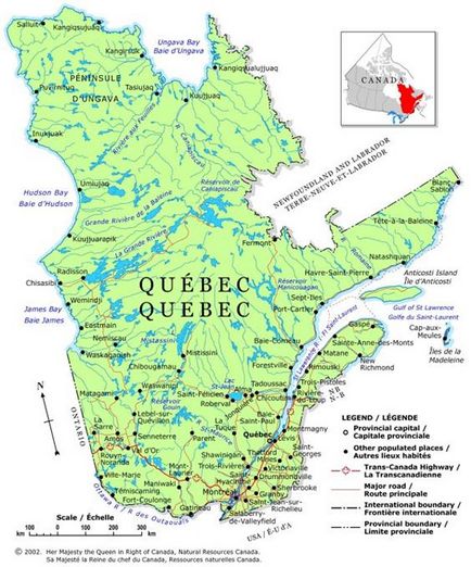Probleme de Quebec în Canada
