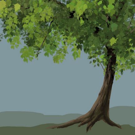 Desenând copaci frumoși în câteva minute - lecții adobe photoshop