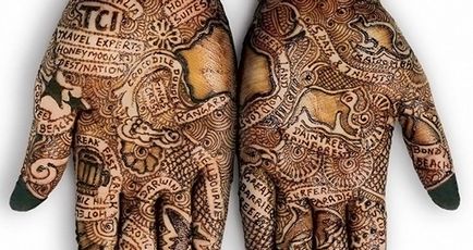 Малюнки тату хною - тимчасові татуювання з індії
