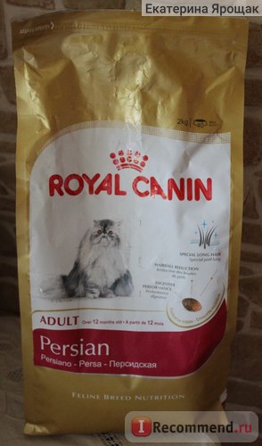 Royal canin для перських кішок - «улюблений сухий корм мого кота (фото складу)», відгуки