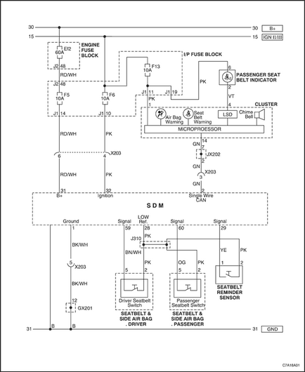 Manual de întreținere2007 centuri de siguranță captiva