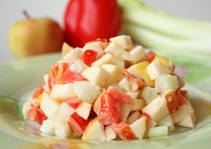 Salate din mere pentru pierderea in greutate - diferite retete