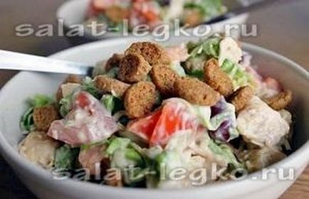 Salatele cu rețete de cracker cu fotografii sunt simple și delicioase