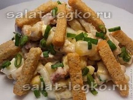 Salatele cu rețete de cracker cu fotografii sunt simple și delicioase