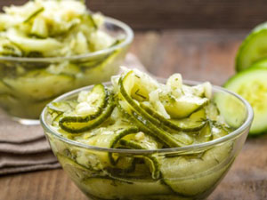 Saláta benőtt uborka téli receptek fotókkal