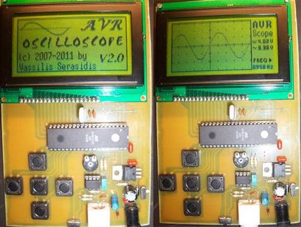 Un osciloscop auto-făcut pe avr