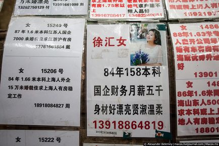Shanghai piaci menyasszonyok és vőlegények