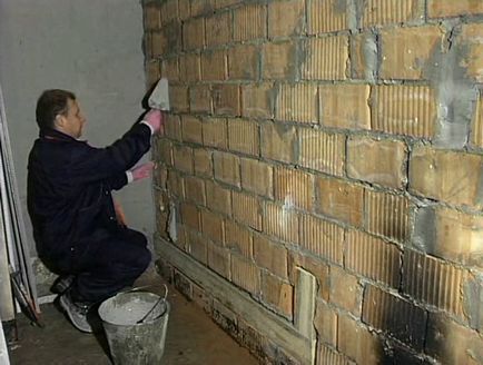 Gipsz jelzők mesterkurzus - a telepítés jelzők a falon vakolat