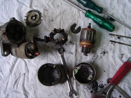 Eliminarea și repararea unui starter pe libertatea nissan (motor rnm12)