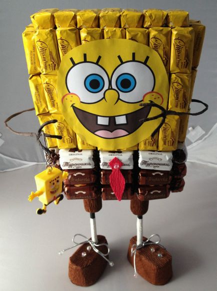 SpongeBob kezével a fán (a) SpongeBob kezével a karácsonyfa