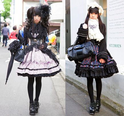 Stilul gotic lolita - fotografii de rochii și accesorii