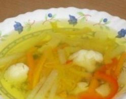 Суп із сушеного картоплі і овочів, різні, перші страви