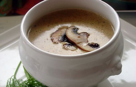 Суп-пюре з печериць грибне задоволення на вашому столі