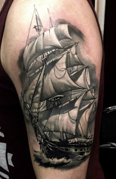 Татуювання фрегат - значення, ескізи тату і фото