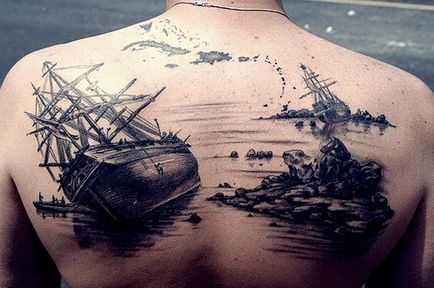Татуювання фрегат - значення, ескізи тату і фото