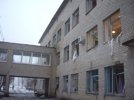 Telmanovskiy District Hospital forgatás után az ukrán büntető (fotó)