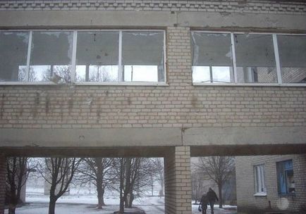 Telmanovskiy District Hospital forgatás után az ukrán büntető (fotó)
