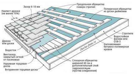 Tesovaya acoperiș - instalare și instalare pe acoperișul casei cu propriile mâini, precum și caracteristicile sale principale