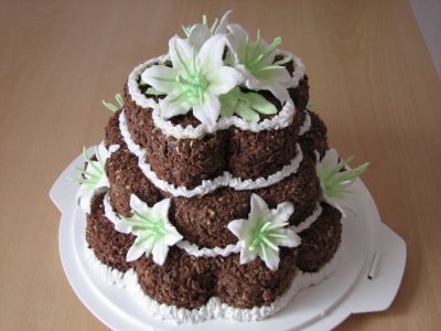 Torta krém rózsák (cake) Torta krém rózsák