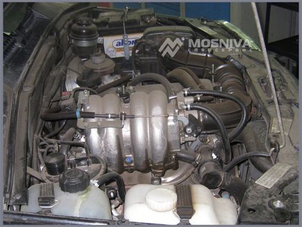 Instalarea turbo-supraîncărcării pe motorul injectorului de pe teren, modelul Chevrolet