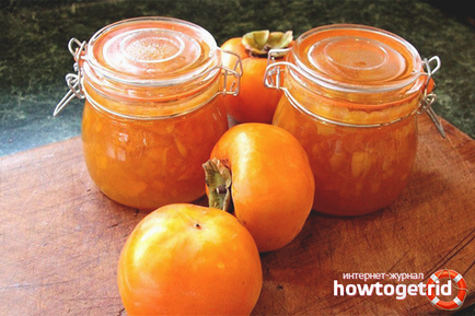 Jam made from persimmons 9 rețete de gătit