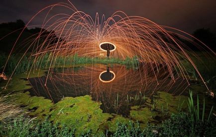 Надихаючі фотографії, виконані в техніці light painting; ), Фотомистецтво