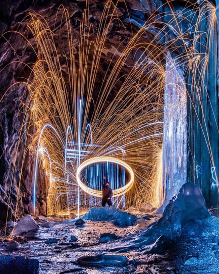 Надихаючі фотографії, виконані в техніці light painting; ), Фотомистецтво