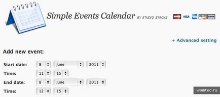 Widget-uri și plugin-uri pentru calendarul evenimentului pentru wordpress, wordpress, womtec