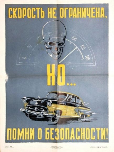 Tablourile de epocă din perioada sovietică despre regulile drumului