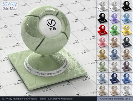 Vray materiale de vopsea și vray materiale de tencuială decorativă