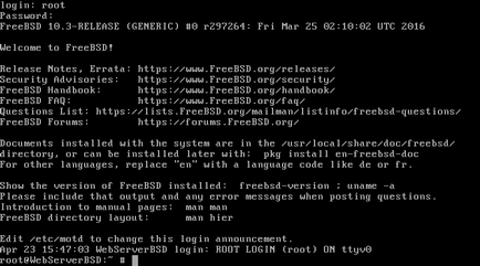 Web-сервер на freebsd