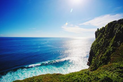 Uluwatu templom Bali kép és a válasz - a szélén Uluwatu templom