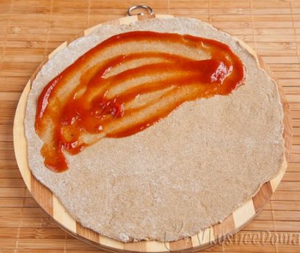 Zárt pizza calzone recept egy fotó