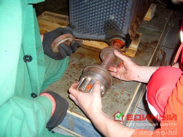 Înlocuirea și asamblarea secțiunilor din fontă ale schimbătorului de căldură din cazan