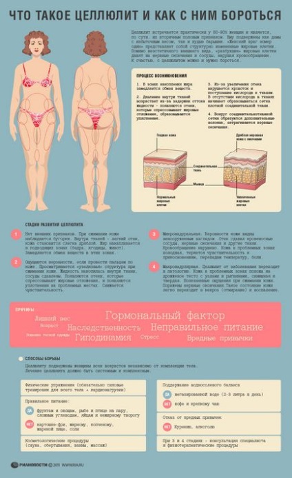 Антицелюлітна дієта, корисні і шкідливі продукти