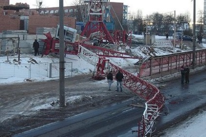 Аварії баштових кранів основні причини падінь