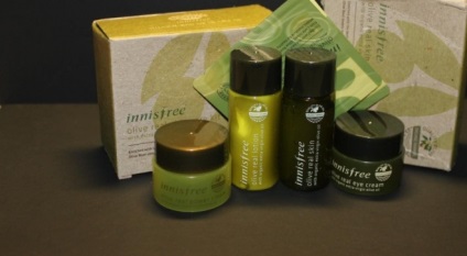 Чудові оливки з набору innisfree olive real skin care kit with extra virgin olive oil - тонер,