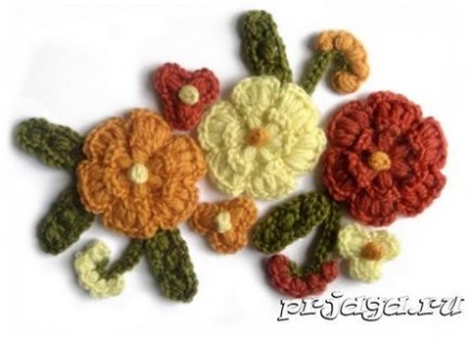 Flori decorative prin ace de croșetat sau de tricotat - alegere excelentă!