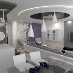 Designul unui living-sufragerie combinat cu o bucătărie într-o casă privată și un proiect de cantină publică