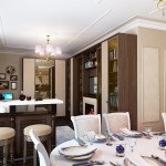 Дизайн вітальні - їдальні, суміщеної з кухнею в приватному будинку і проект громадської столовки