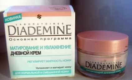 Денний матирующий крем diademine відгуки про матуванні і зволоженні особи