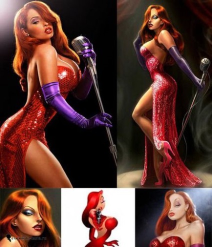 Jessica Rabbit és asszonyok inspirált