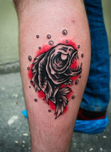 Fotografie și semnificația piranha tattoo