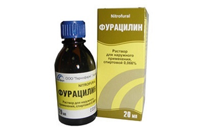 Alcoolul Furatsilinovy ​​pentru caracteristicile urechilor soluției de droguri și caracteristicile utilizării picăturilor în timpul