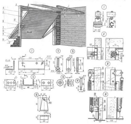 Гаражні будівельних металевих виробів виготовлення конструкції, пристрій, стандартні розміри, відео та фото