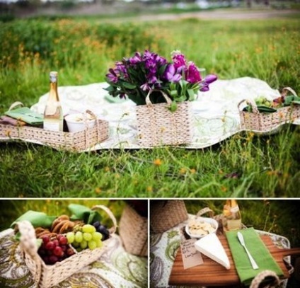 Ötletek egy romantikus piknik esküvő - esküvői inspiráció