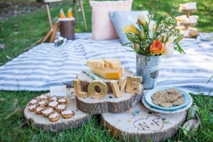 Idei pentru un picnic romantic de nunta - inspiratie nunta