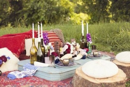 Idei pentru un picnic romantic de nunta - inspiratie nunta