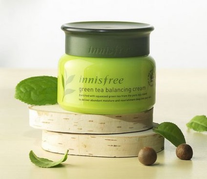 Innisfree green tea balancing cream, 50 мл